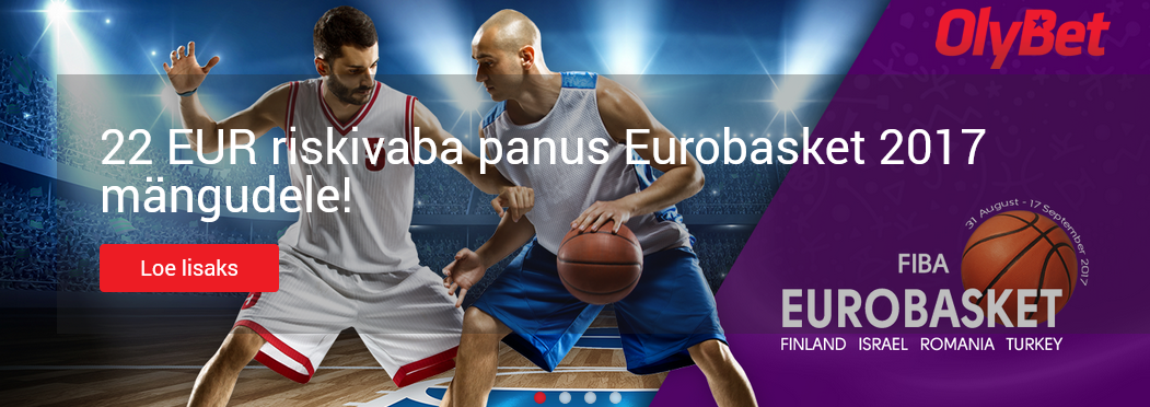 OlyBet EuroBasket 22 EUR riskivaba panus